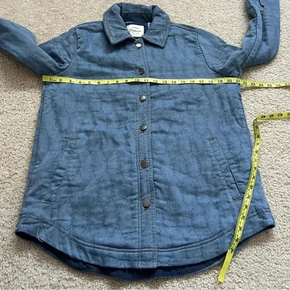 Jachs Girlfriend Ladies Quilted Shirt Jacket Women Size Small Blue 1791105 NWT - Picture 4 of 15